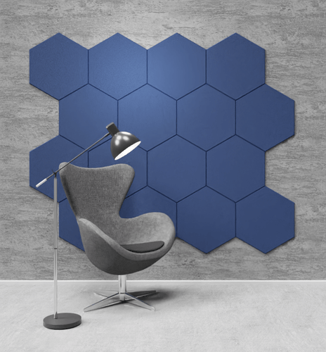 Pattern: Hive, Colour: Blue